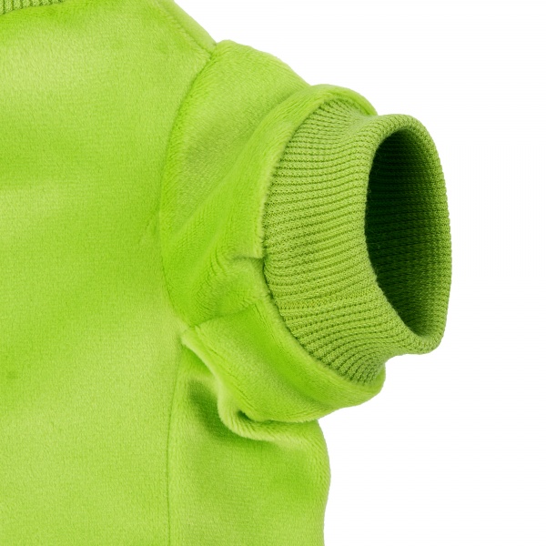 Apple Green Velour Dog Sweatshirt